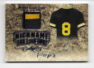 2019 In The Game Willie Stargell Nickname " Pops " Prime Patch Card /