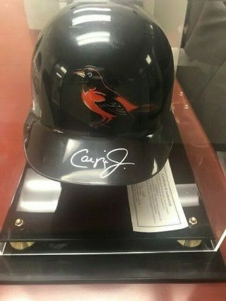 Cal Ripken Jr.  Signed Autograph Orioles Mlb Helmet W