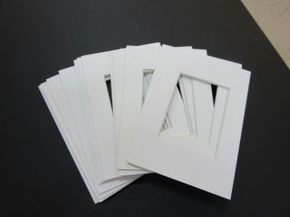 Picture Frame Mats White 20 Mats 5x7 For 2.  5x3.  5 For Aceo