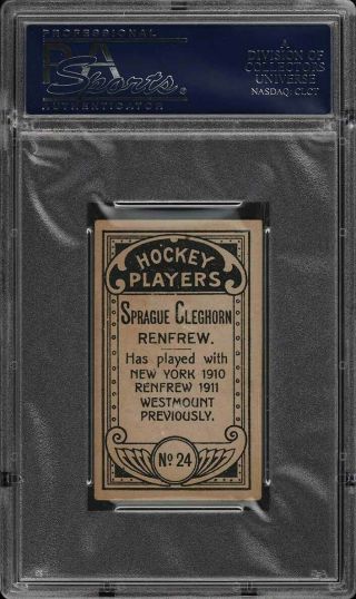 1911 C55 Hockey Sprague Cleghorn ROOKIE RC 24 PSA 5 EX (PWCC) 2