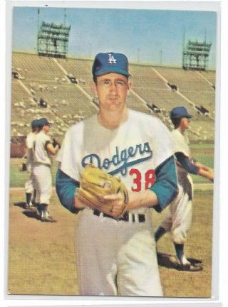 1960 Morrell Meats Los Angeles Dodgers Roger Craig Card Ex - Mt