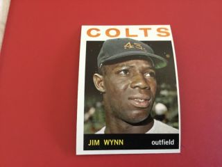 1964 Topps Baseball No.  38 Jim Wynn.  Card From Vending.