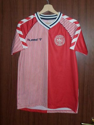 11 Laudrup 1986 Denmark Wc Mexico Football Shirt Jersey Size S Hummel Tricot