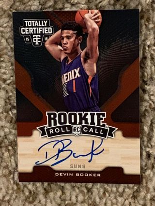 Devin Booker 15 - 16 Totally Certified Rookie Roll Call Auto 81/99 Rc