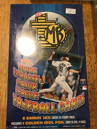 1995 Topps Embossed Major League Baseball Wax Box Rare Randy Johnson