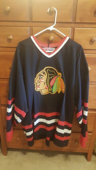 Vintage Chicago Blackhawks Hockey Jersey Size Xxl