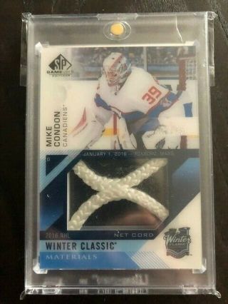 Mike Condon Sp Game 2016 - 17 Winter Classic Net Cords /35