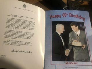 Gordie Howe Autographed Memorabilia,  Hockey Heroes & Gordie Howe 65th Tribute 4