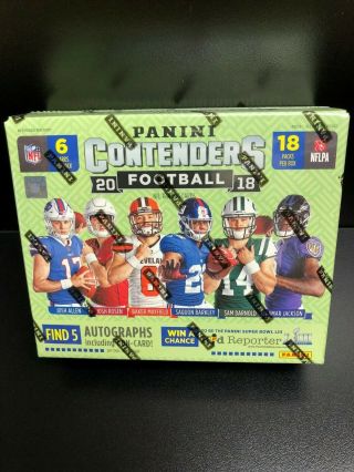 2018 Panini Contenders Football Hobby Box