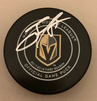 James Neal Signed Las Vegas Golden Knights First Season Official Game Puck