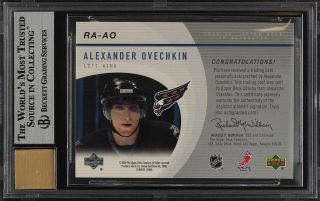 2005 SP Authentic Authentics Alexander Ovechkin ROOKIE AUTO /250 BGS 8.  5 (PWCC) 2