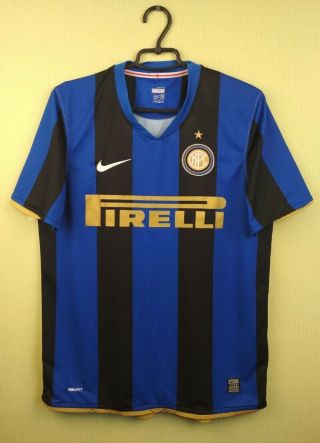 Inter Milan Internazionale Jersey Medium 2008 2009 Home Shirt 287408 - 490 Nike