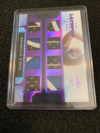 2019 Leaf Ultimate Sports Shaquille O’neal 8 Way Game Patch Magic 2/7 Sp
