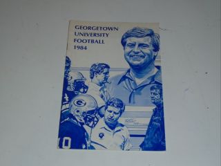 1984 Georgetown University College Football Media Guide Ex - 33
