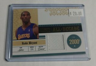 R16,  841 - Kobe Bryant - 2010/11 National Treasures - All Decade Jersey - /99
