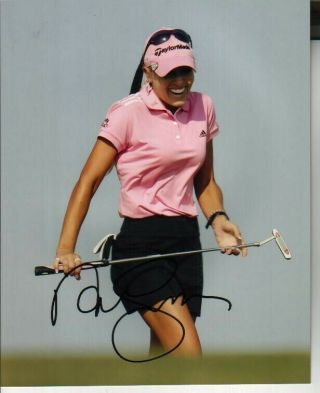 Natalie Gulbis Autographed 8x10 Photo Lpga Golf Star In Person 4