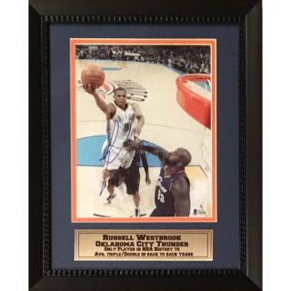 Russell Westbrook Autographed Thunder Basketball 8x10 Framed Photo Beckett