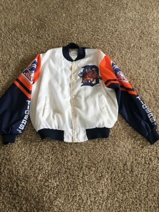 Vintage 80’s Mlb Detroit Tigers Jacket Xl By Chalk Line Pre - Owned