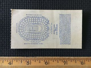 1952 College Football Ticket Stub USC vs.  Army Los Angeles Coliseum 2