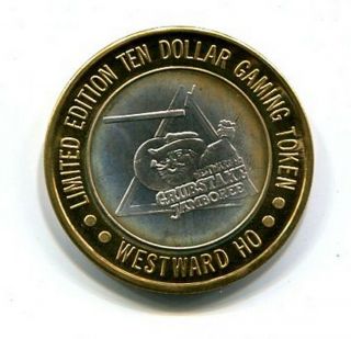 Westward Ho Limited Edition Ten $10 Dollar Gaming Token.  999 Silver 47380