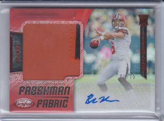2018 Certified Auto Patch Jersey Baker Mayfield 6/75 Rookie Rc D To His Jersey