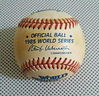 Vintage Blank Mlb 1985 World Series Baseball Kansas City Royals