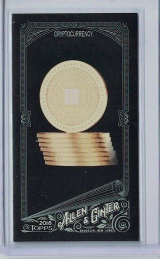 2018 Topps Allen & Ginter X Cryptocurrency Mini (black Parallel)