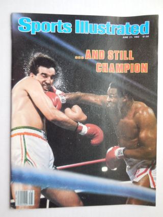 June 21,  1982 Sports Illustrated - Larry Holmes - Ex
