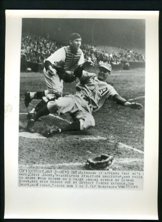 Eddie Joost & Bob Swift 1947 Press Photo Philadelphia A 