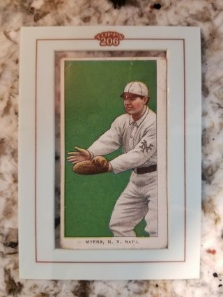 Chief Myers 2002 Topps 206 T206 Buyback 1909 - 1911 Cigarette Piedmont Giants