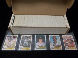 1981 Fleer Baseball Complete Set Of 660