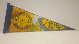 Golden State Warriors Pennant Vintage 1980s 1990s Oakland California Basketball