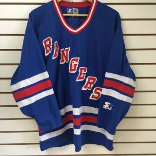 Vintage York Rangers Hockey Jersey Size Xl Starter