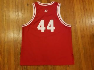 Indiana Hoosier Alan Henderson Authentic Starter Red Basketball Jersey Men ' s XL 2