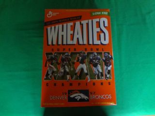 1997 Wheaties Denver Broncos Bowl Champions