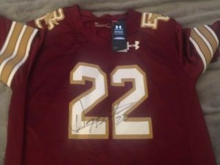 Doug Flutie Autographed Maroon Boston College Jersey - With Tags,  Retro Logo