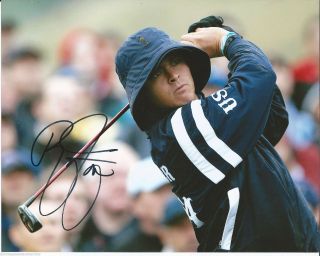 Pga Golf Star Rickie Fowler Hand Signed Authentic 8x10 Photo E W/coa Ryder Cup