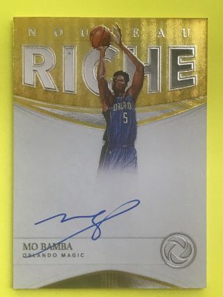 Mo Bamba 2018 - 19 Opulence Nouveau Riche Rc On Card Autograph Sp 64/99