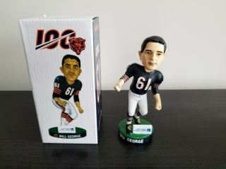 Bill George Bobblehead Chicago Bears 100 Year Giveaway 8/29/19 In Hand
