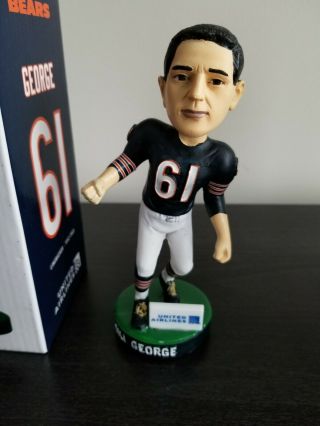 Bill George Bobblehead Chicago Bears 100 Year Giveaway 8/29/19 In Hand 2