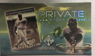 1999 Pacific Private Stock Factory Baseball Hobby Box