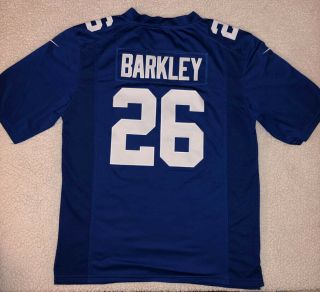 Saquon Barkley 26 York Giants Mens Blue Jersey