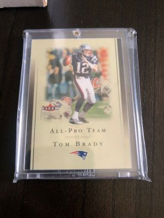 Tom Brady 2002 Fleer Premium All Pro Team Insert 93/1000 Non Autograph