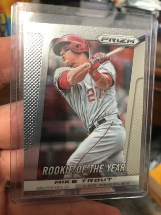 2013 Panini Prizm Mike Trout Rookie Of The Year 301