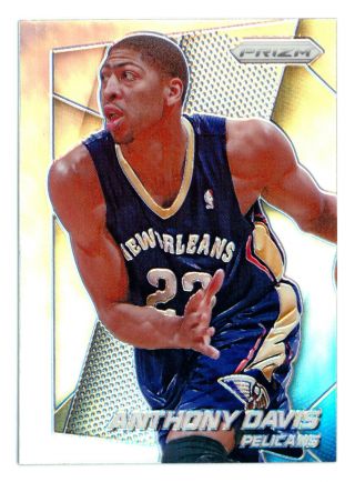 2014 - 15 Panini Prizm 107 Anthony Davis Silver Refractor Parallel Lakers Hot