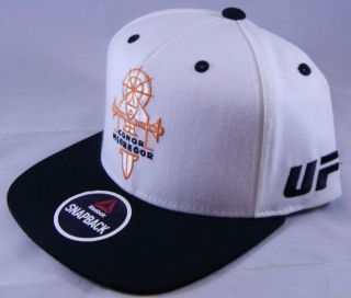 Conor Mcgregor White Reebok Snapback Hat With Sample Tag Ufc Fight For Peace Cap