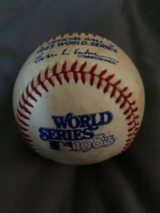1 Official 1983 World Series Major League Baseball Rawlings