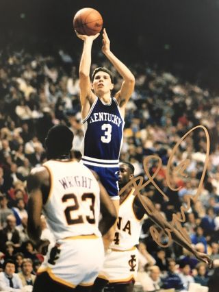 Rex Chapman Signed Autographed Kentucky Wildcats 8x10 Photo