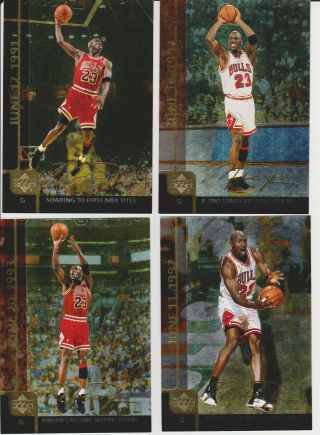 Michael Jordan 2000 Upper Deck Jumbo Gatorade Set 1 - 6 Bulls