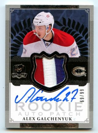 13 - 14 Ud The Cup Alex Galchenyuk Auto Patch Rookie Rc /99 3clr